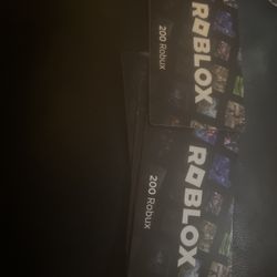 6x Roblox 200 Robux Gift Cards – 1,200 Robux – Unused