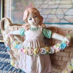 Lil Girl Ceramic Basket