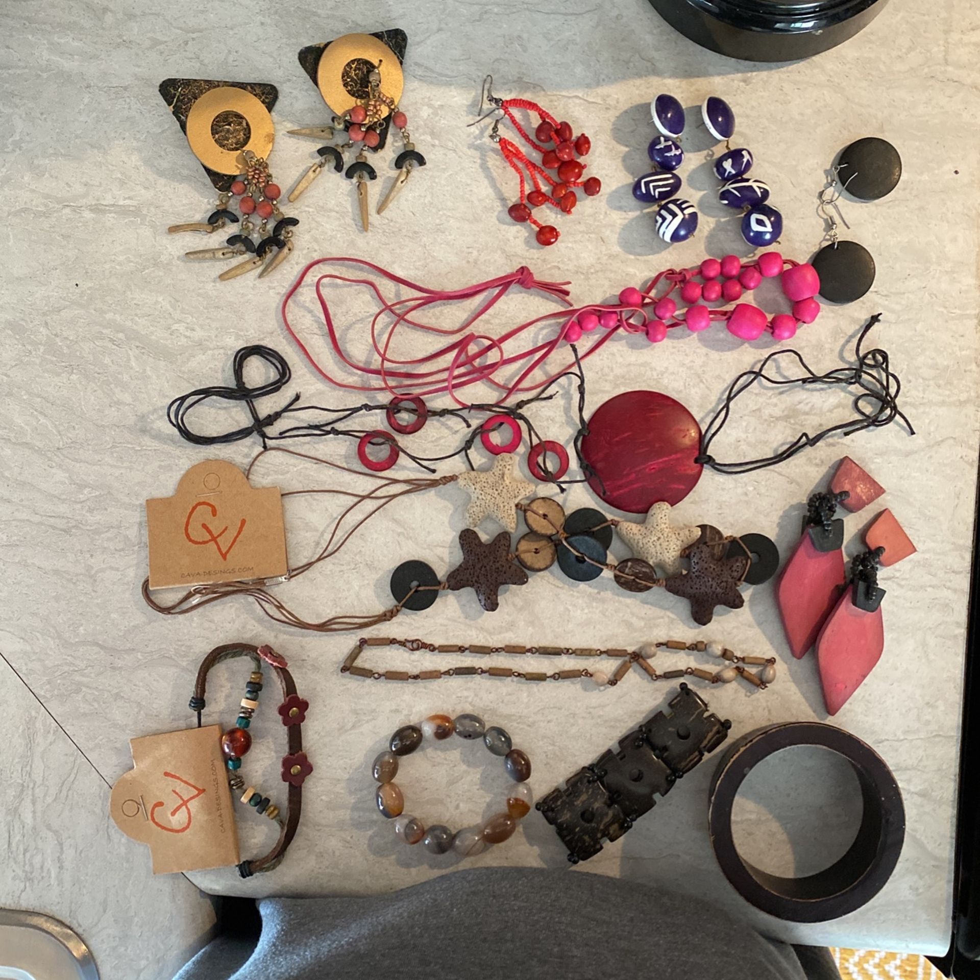 Wood And Beads Necklaces and Bracelets $15.00 all