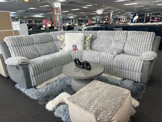 Beautiful Grey Corduroy Sectional On Sale $1099