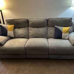 HTL Power Recycling Sofa with Adjustable Headrest & Phone Charger 
