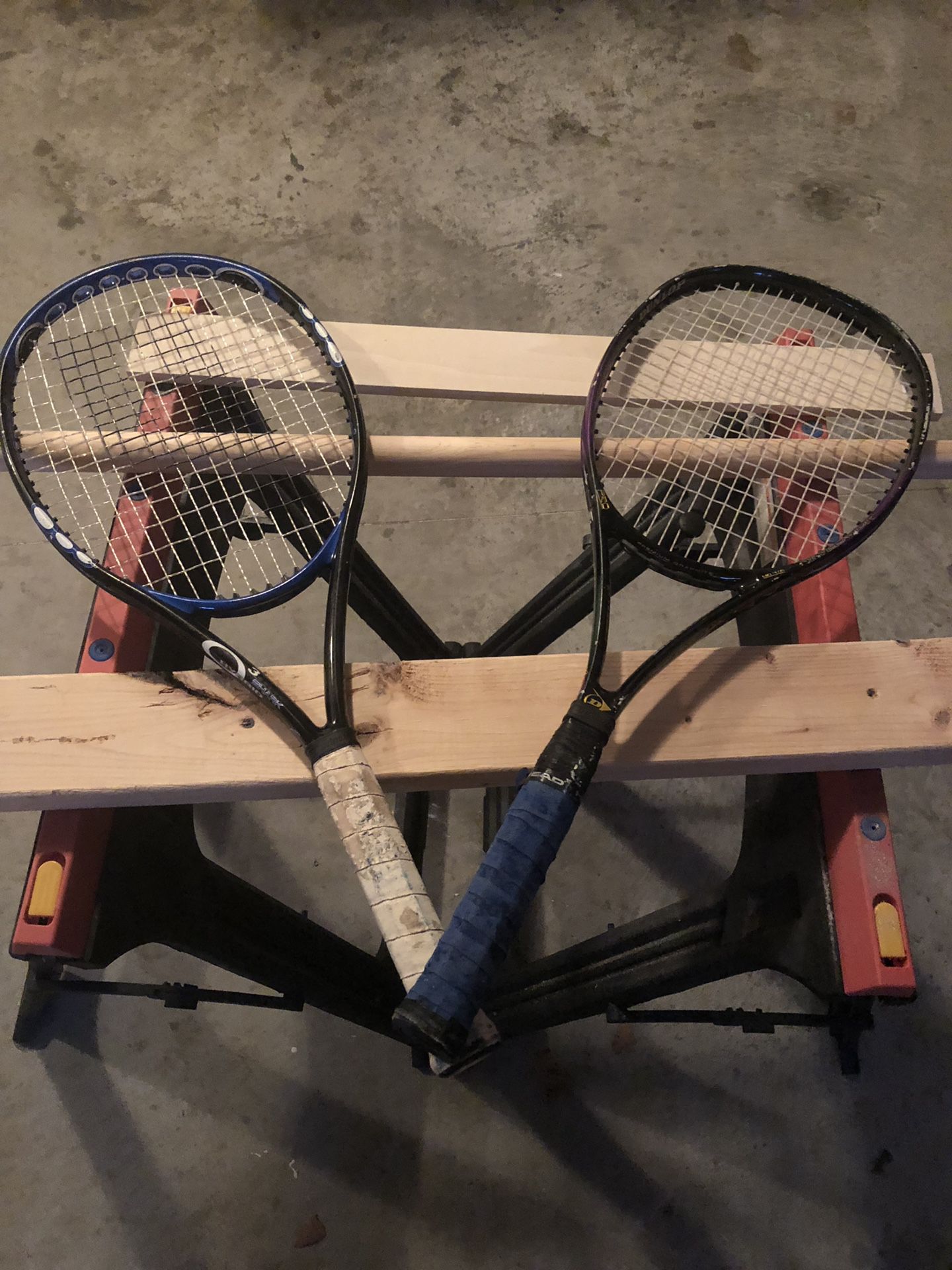 2 Tennis Rackets- Prince and Dunlop Brand