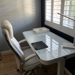 Electric Standing Desk With Glass Top