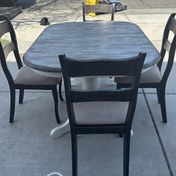 Table And 4 Chairs 