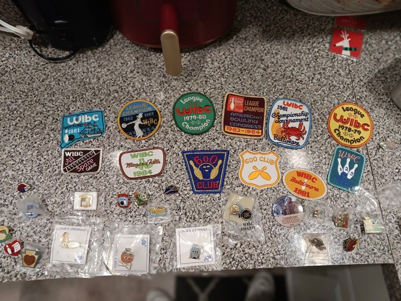 Bowling Patches And Pins