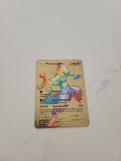 Metal mewtwo card