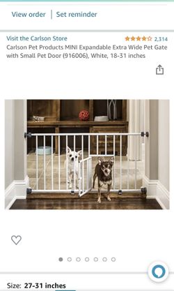 Pet Gate, Carlson Pet Products, Mini Expandable