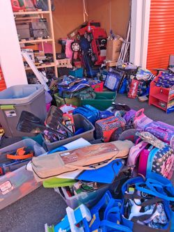 Whole storage unit full with lots of items for sale