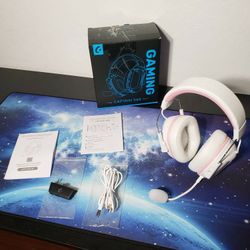 New RYR Wireless Gaming Headset for Xbox Series X|S, Xbox One, PC, PS5/4, Mac, Mobile, Switch, 3D Surround Sound, Bluetooth 5.3, 60H Battery, Gaming H