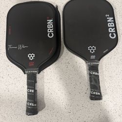 Brand New CRBN 2 And 1X Thomas Wilson 12mm Pickleball Paddles
