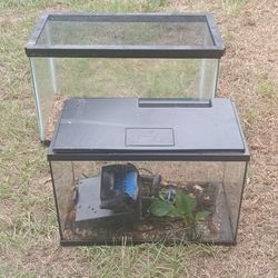 2 Small Aquariums For Sale 