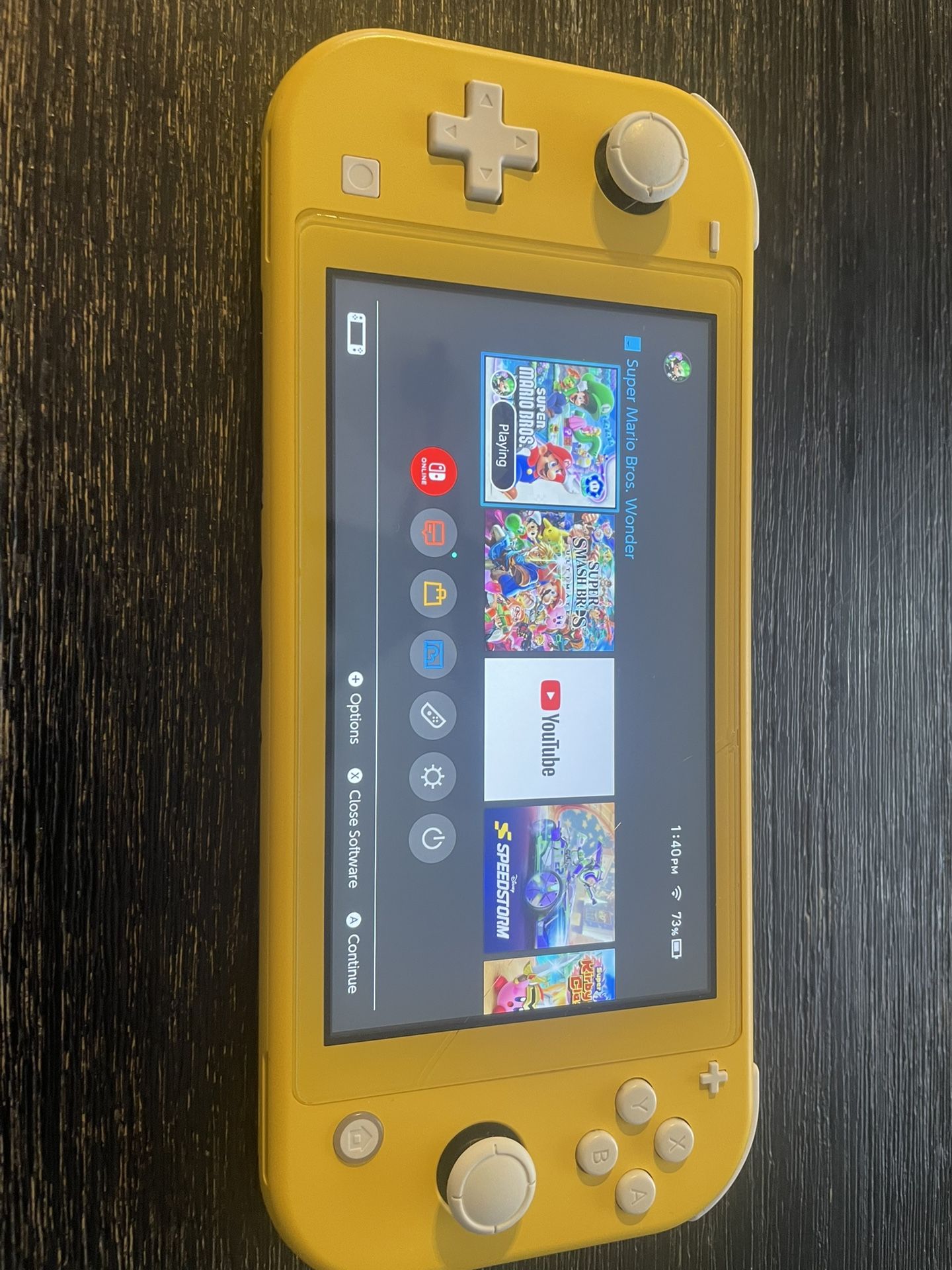 Yellow Nintendo Switch Lite