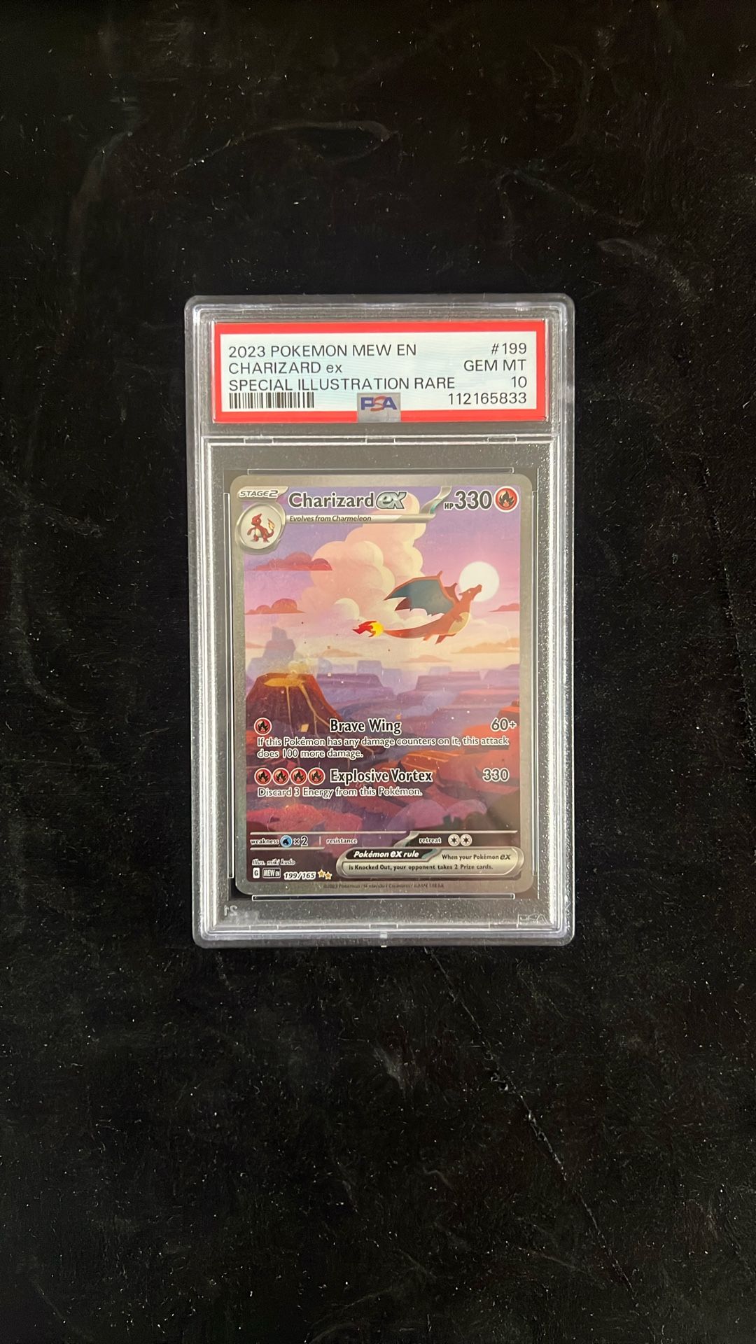 2023 Pokemon S&V 151 EN Charizard EX 199/165 SIR PSA 10