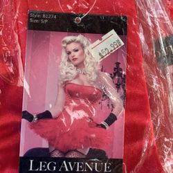 Leg Avenue Laurie Corset Red Size S,M And XL