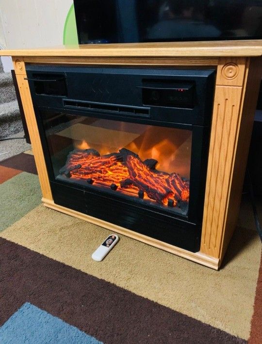 Fireplace Mantel Heater With Remote