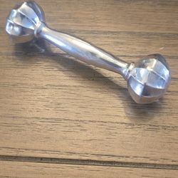 Antique Sterling SILVER baby RATTLE