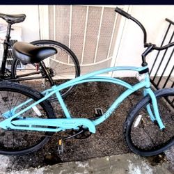Electra 26″ steel frame cruiser bike with coaster brakes Light Blue
