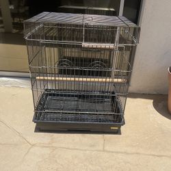 Used Bird Cage 28x22x15 Plus Accessories $20