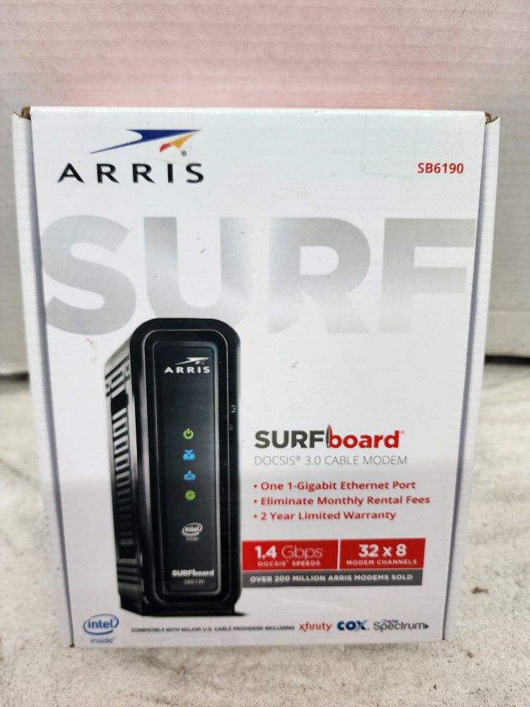 ARRIS SURF Board Cable Modem (Price Is Firm)