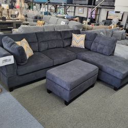 Sectional With Ottoman Combo