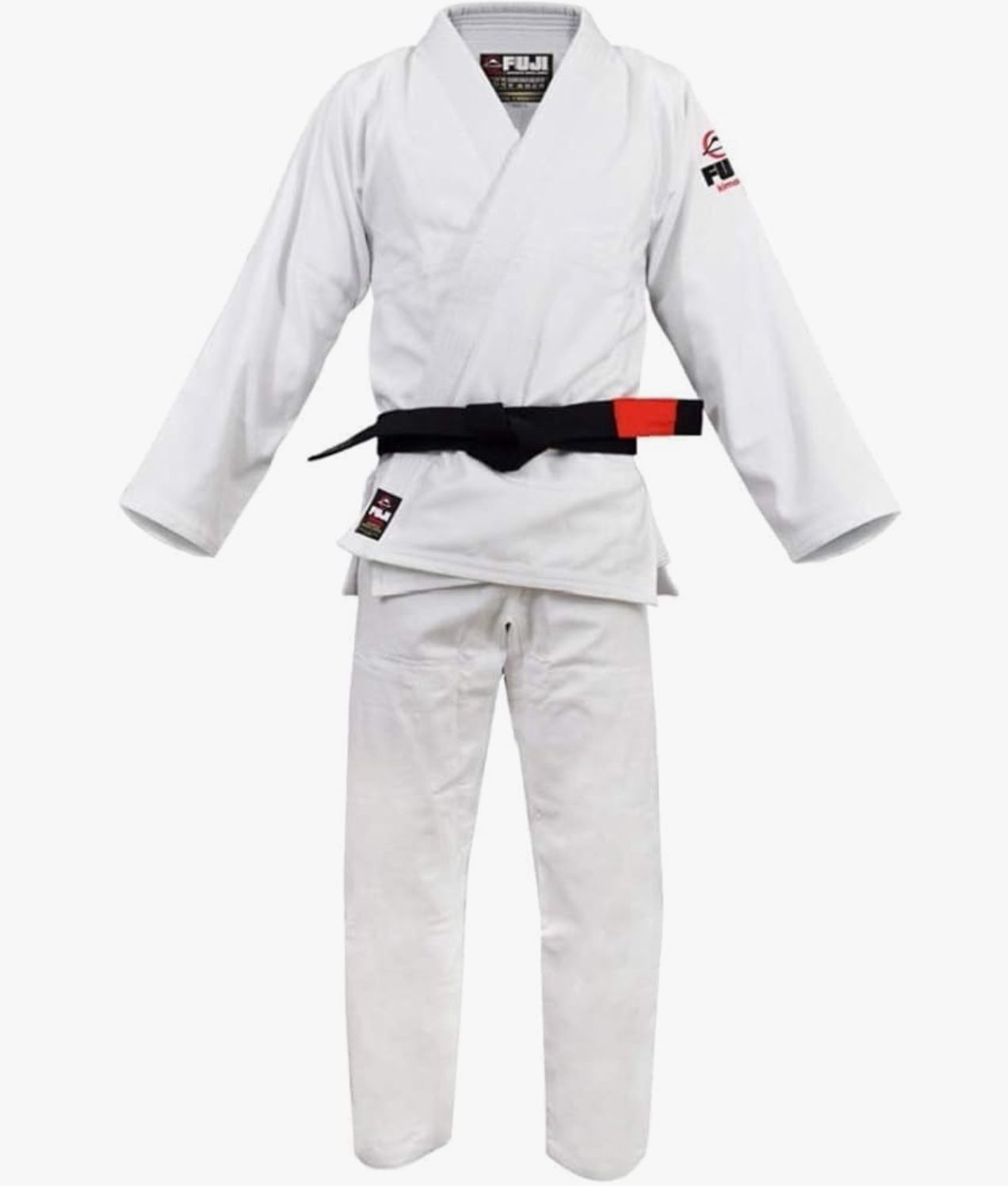 FUJI Kids All-Around Brazilian Style Jiu Jitsu Uniform with C0-Sized White Belt