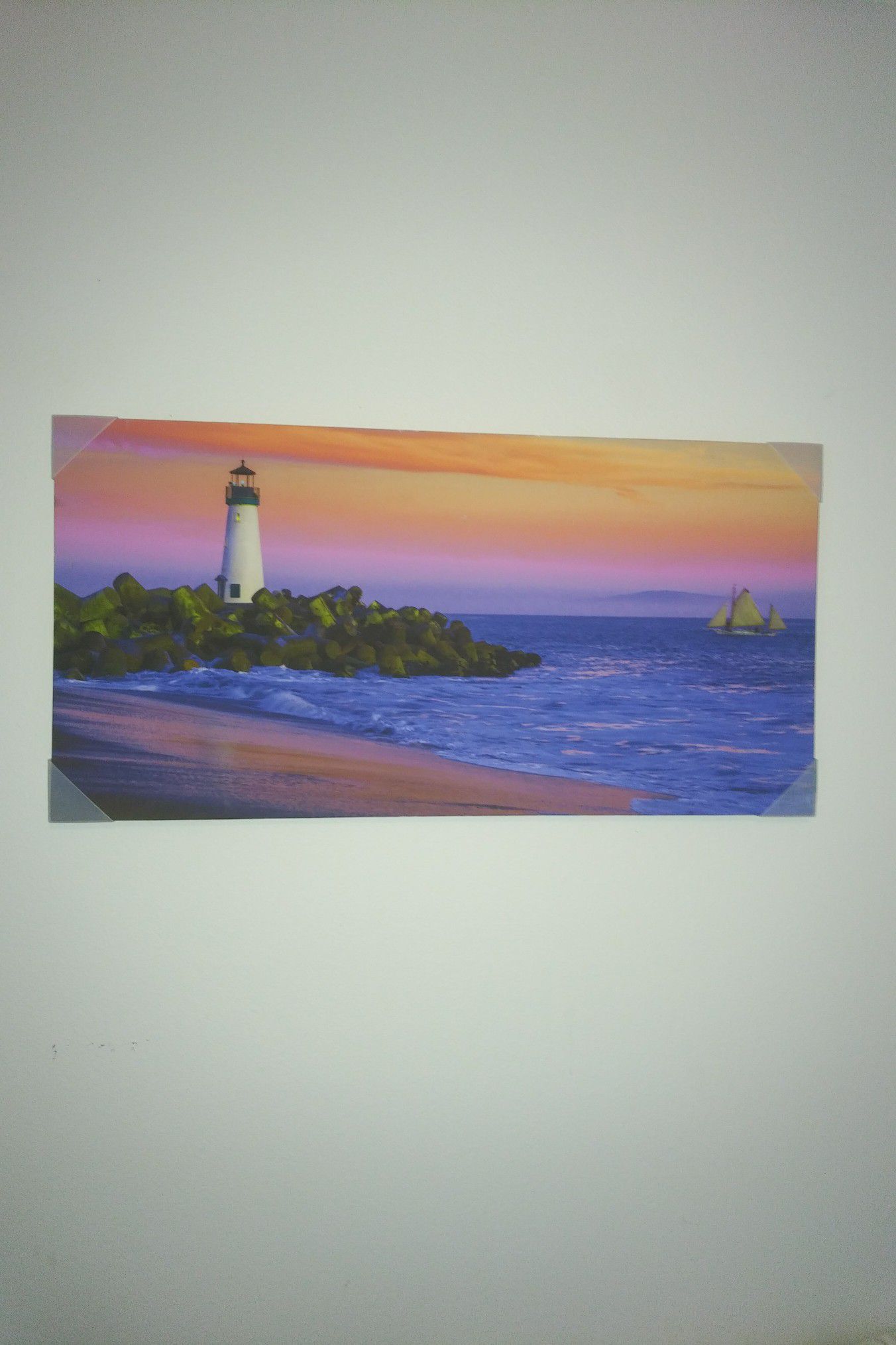 Lighthouse painting - print on canvas