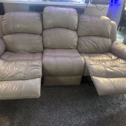 Leather Couch Recliner 