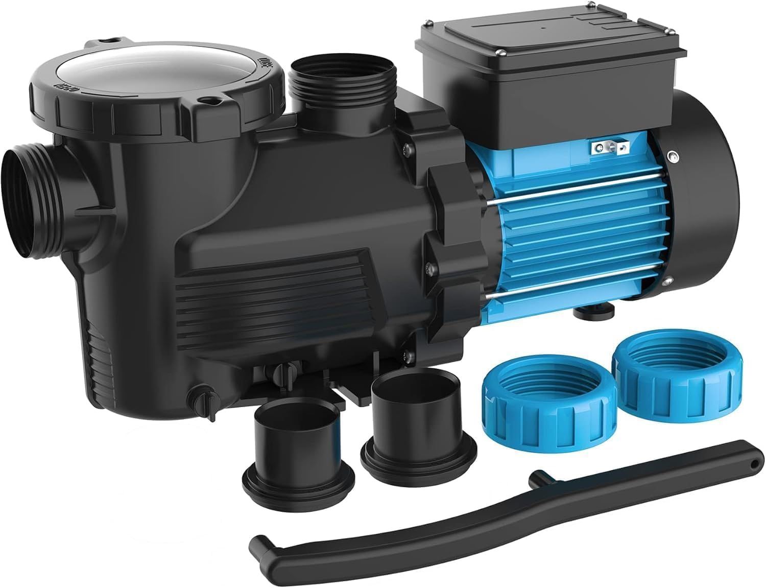 In/Above Ground Pool Pump, High Flow Powerful Self Priming Pool Pump with Timer,1.5 HP 5400GPH 115V -1