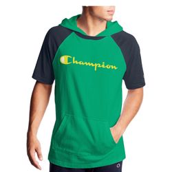 Champion Men's Middleweight Short Sleeve Hoodie Size XL