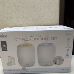HUME™ Sense 2-Pack Bundle - 2 Humidifiers, 2 Filters