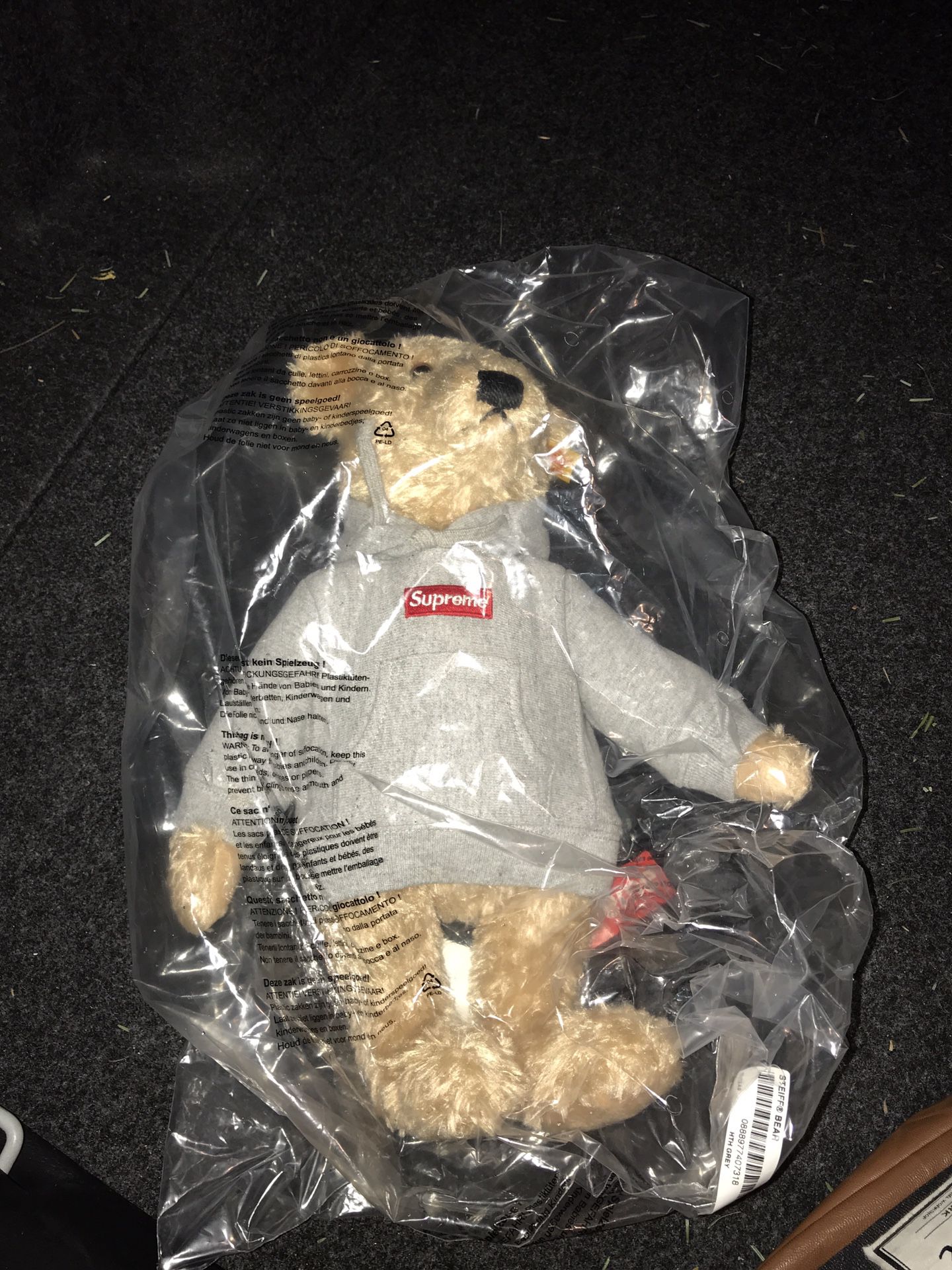 Supreme Steiff Bear Heather Grey for Sale in New York, NY - OfferUp
