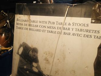 Pool Table with Pub Table and stools