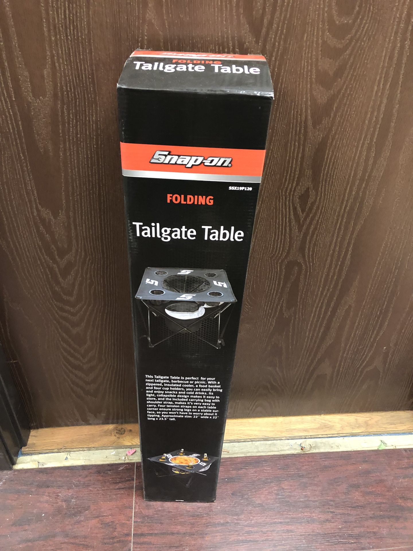 Snap-on tailgate table