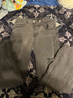 Blackish grayish cargo jeans