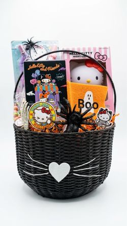 Sanrio Hello Kitty Spooky Halloween Boo Basket Gift Set - New! 🎀👻
