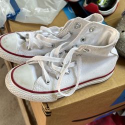 White Converse Size 11kids