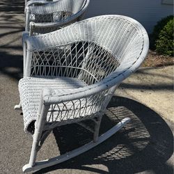 Wicker rocking chair