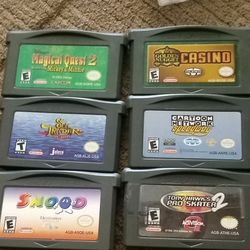 6 GBA Gameboy advance games