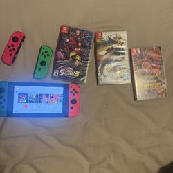 Nintendo Switch Great Conditions And Games 