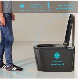Luxury Black Toilet – Open Box, 60 % Off