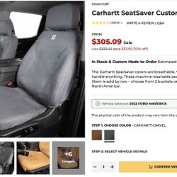 Carhartt Seat Covers