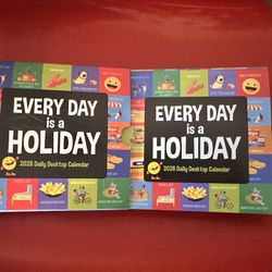 2026 "Every Day is a Holiday" Desktop calendar