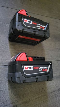 Milwaukee M18 XC5.0 Batteries (2-pack)