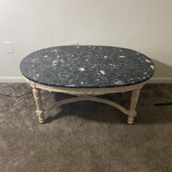  Vintage Oval Marble Coffee table