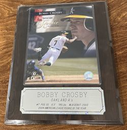 Oakland Athletics Bobby Crosby, 2004 rookie of the year plaque
