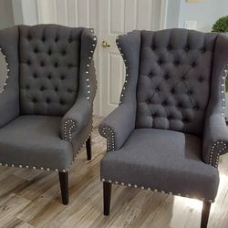 Two Matching Accent Chairs 