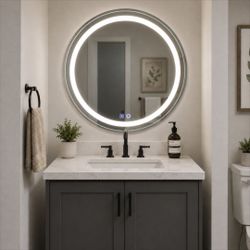 30 inch Round Led Bathroom Mirror