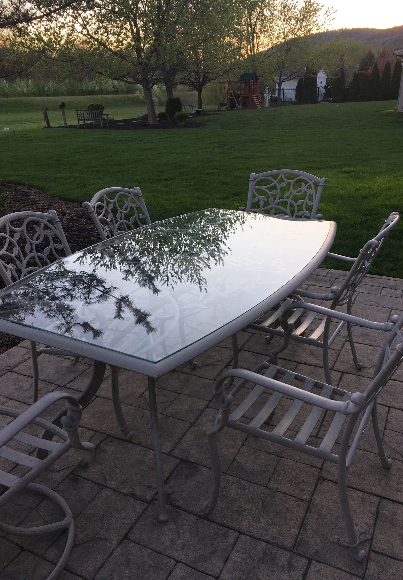 Hampton Bay Patio Table and Six Chairs for Sale in PA, US OfferUp