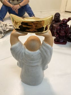 Porcelain Happy Buddha Statue 