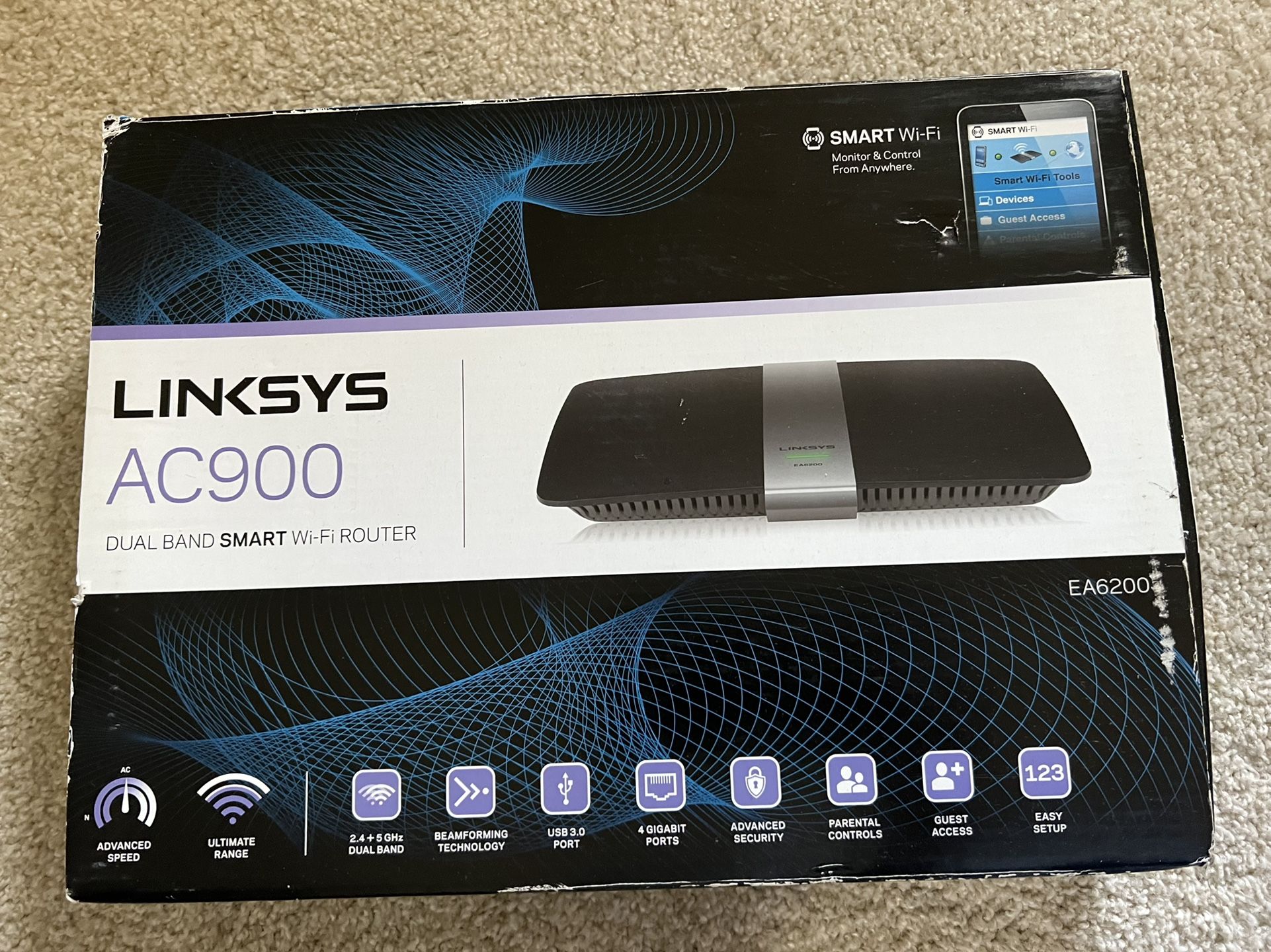 New Linksys Wifi Router AC900